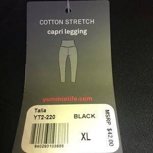 Yummies cotton Stretch Capri Legging